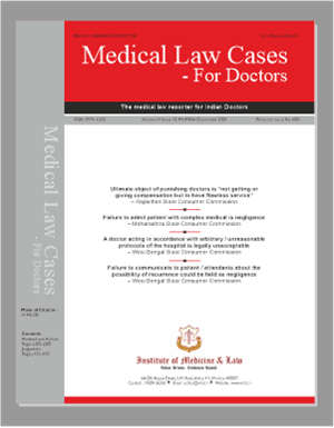 Medical Law Cases - For Doctors - Single Issue - Print